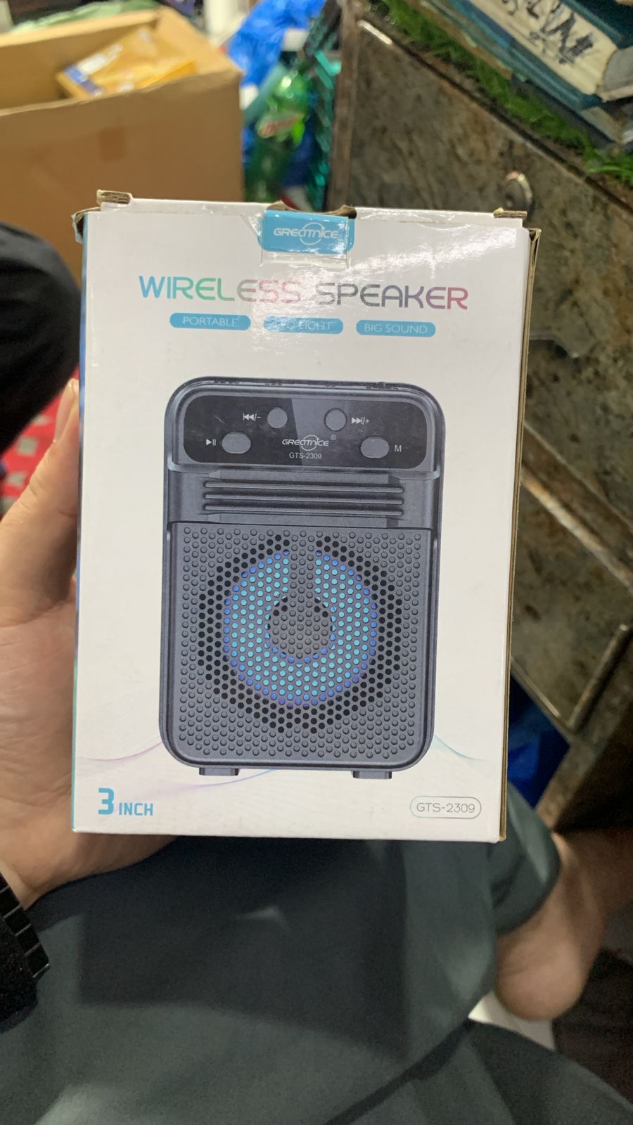 KTS GTS‑2309 Portable Wireless Speaker | Bluetooth v5.3 | FM Radio, TWS, USB/Micro‑USB | 3‑Inch Driver